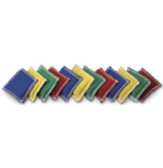 Sacs de haricots en tissu doux, 4" x 4" - Ensemble de 12