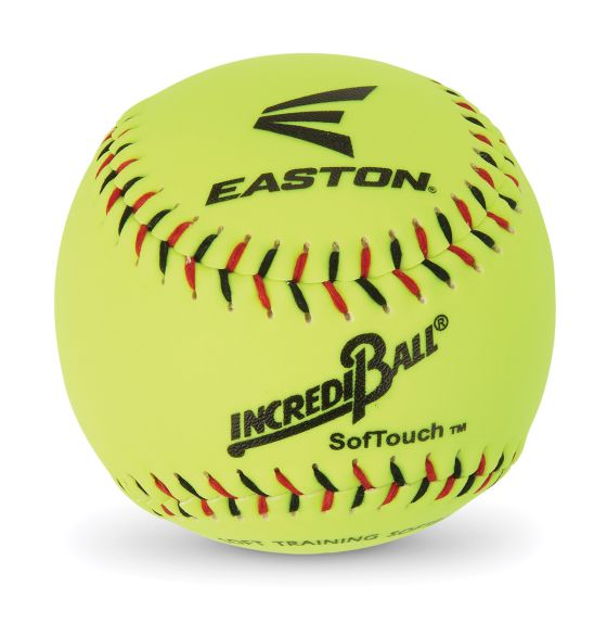 Balle de balle-molle de 11" Incrediball - cuir Synthétique - jaune