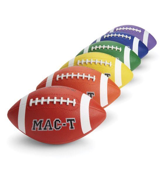 Junior Size 3 Footballs - 6-Color Set