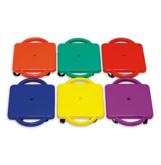 12" Standard Scooter Boards with Handles - Set of 6