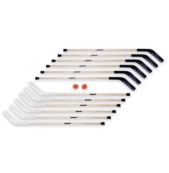 Shield® 42" Outdoor Middle School Wood Hockey Set