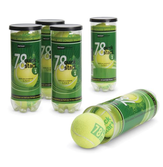 Balles de tennis "Quick Start 78", terrain de 78'
