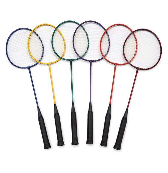 Raquettes de badminton en acier de MAC-T® - Ensemble de 6