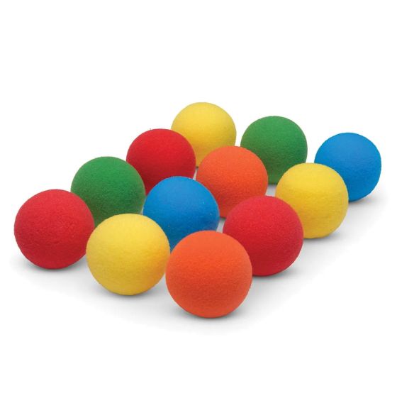 Balles en mousse non enduite - Paquet de 12