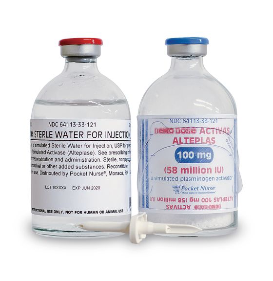 Demo Dose® - Activas Alteplas avec aiguille - 100 mg