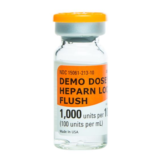 Demo Dose&reg; Heparn Flush - 100 u/mL