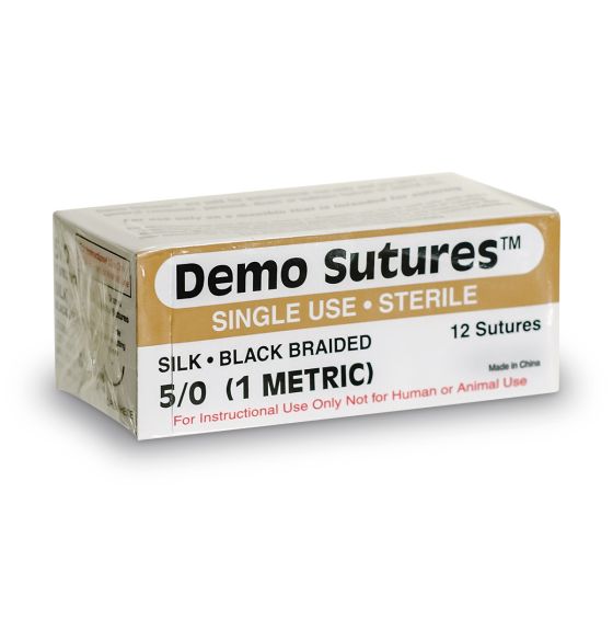 Demo Sutures - Fil 5/0 avec aiguille de suture ½ (19 mm)
