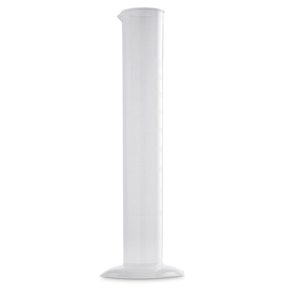 Cylindre gradué en Polypropylène, échelle Simple - 500 ml x 5 ml
