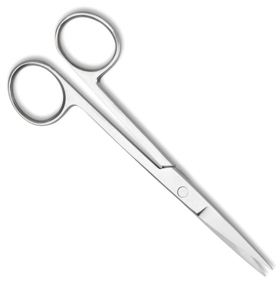 Ciseaux chirurgicaux - pointes acérées - 5 1/2" droit