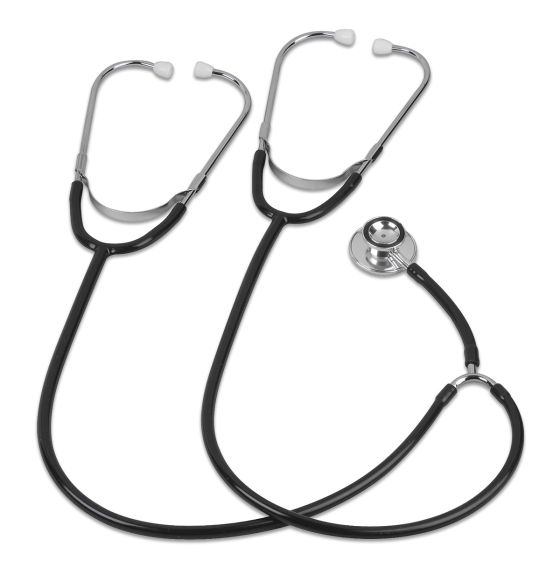 Dual-Head Training Stethoscope