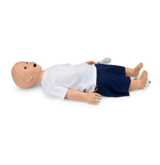 Mannequin polyvalent Gaumard® pour simulation de soins pédiatriques et RCR - Enfant de 1 an - Peau claire