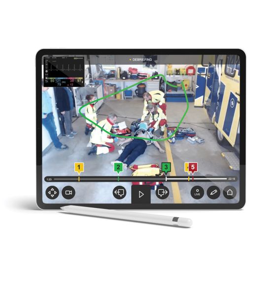 Système d'enregistrement audiovisuel qubeAVpro SKILLQUBE® - Logiciel basé sur iPad et ajout au système de surveillance du patient