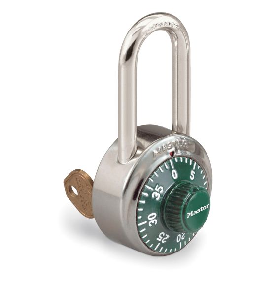 Cadenas à numéros Master Lock® #1525 - Vert