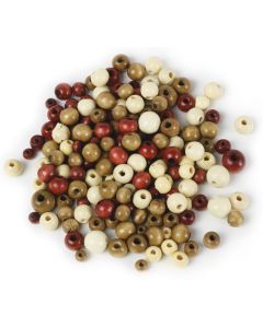 Round Natural Beads - 40 gram Pack