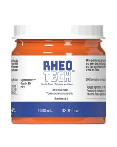 Peinture acrylique Rheotech, 1 L (34 oz) - Terre de Sienne naturelle
