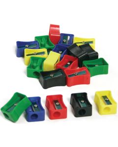 Taille-crayons en plastique à un trou - Paquet de 20
