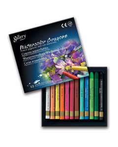 Mungyo&reg; Gallery Watercolour Crayons - Assorted Colours, Set of 12