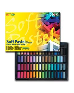 Mungyo® Soft Pastels (Half-Size), Elementary Grade - Assorted Colours, Set of 64