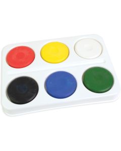 Ensemble de 6 blocs de gouache et plateau - Couleurs primaires