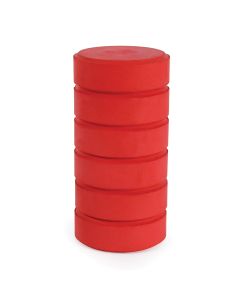 Spectrum Tempera Cake Refill - Set of 6, Red