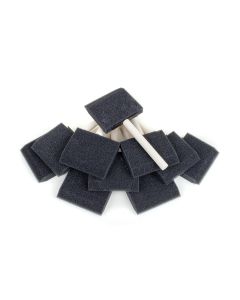 Spectrum Foam Brush with Wood Handle - 3" (7.6 cm) - Pack of 10