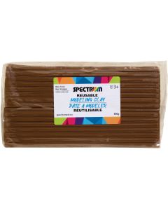 Spectrum Reusable Modeling Clay - 500 g - Brown
