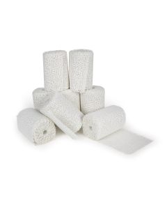Rouleaux de gaze enduite de plâtre de 10,16 cm (4") de large, 2,2 kg (5 lb) - Paquet de 8