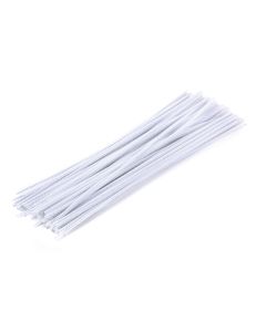 30cm (12") Chenille Stems - Package of 100 - White