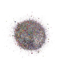 Glitter in Shaker Jar, 454g - Multicolour