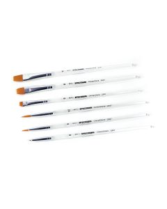 Spectrum Assorted Gold Taklon Brushes - Set of 6