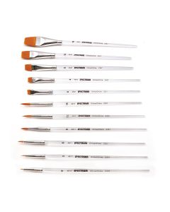 Spectrum Assorted Gold Taklon Brushes - Set of 11