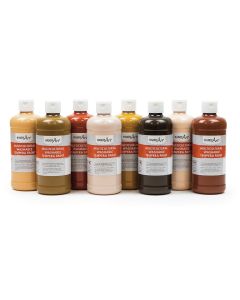 Ensemble de 8 bouteilles de gouache lavable Handy Art® de 473 ml (16 oz) - Couleurs multiculturelles