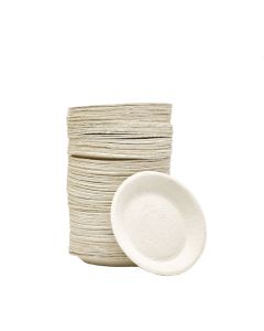 Assiettes en papyrus de 17,8 cm (7") - Paquet de 100