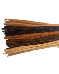 6mm Multicultural Chenille Stems - 30cm (12") - Bag of 100