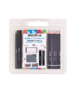Spectrum 18-Piece Elite Sketching & Drawing Set