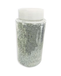 Anti-Static Glitter in Shaker Jar - 454 g - Silver