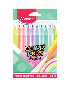 Crayons-feutres Color'Peps de Maped®, couleurs pastel - Paquet de 10