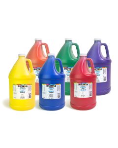 Gouache Spectrum, 3,8 L (128 oz) - Ensemble de 6 bouteilles
