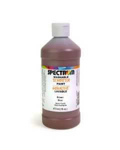 Spectrum Washable Tempera Paint - 473 mL (16 oz) - Brown
