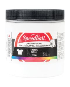 Encre à base d'eau Speedball® pour la sérigraphie sur tissu - 237 ml (8 oz) - Blanc