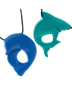 Ensemble de colliers à mâchouiller - Requin et dauphin