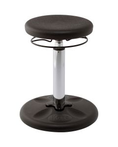 Tabouret d'équilibre Kore™, ajustable de 42 cm à 61 cm (16,5" à 24") – Noir