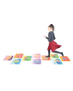 Ensemble de 10 tuiles gélatineuses pour la marelle (20’’)