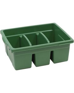Large Divided Book Tub - Green