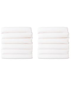 Draps blancs pour couchettes standard Foundations® CozyFit™ - Ensemble de 12
