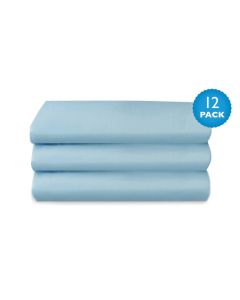 Draps bleus pour couchettes standard Foundations® CozyFit™ - Ensemble de 12