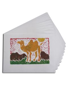 Paquet de 100 feuilles de papier blanc Inovart pour linogravure - 23 cm x 30 cm (9" x 12")
