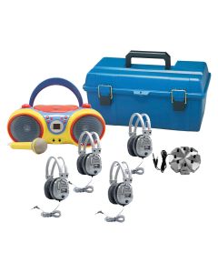 Centre d'écoute avec écouteurs