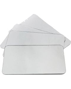 Large Plastic Mirrors - 10.1 cm x 15.2 cm (4" x 6") - Pack of 4
