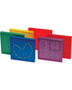 Ensemble de 6 géoplans double face